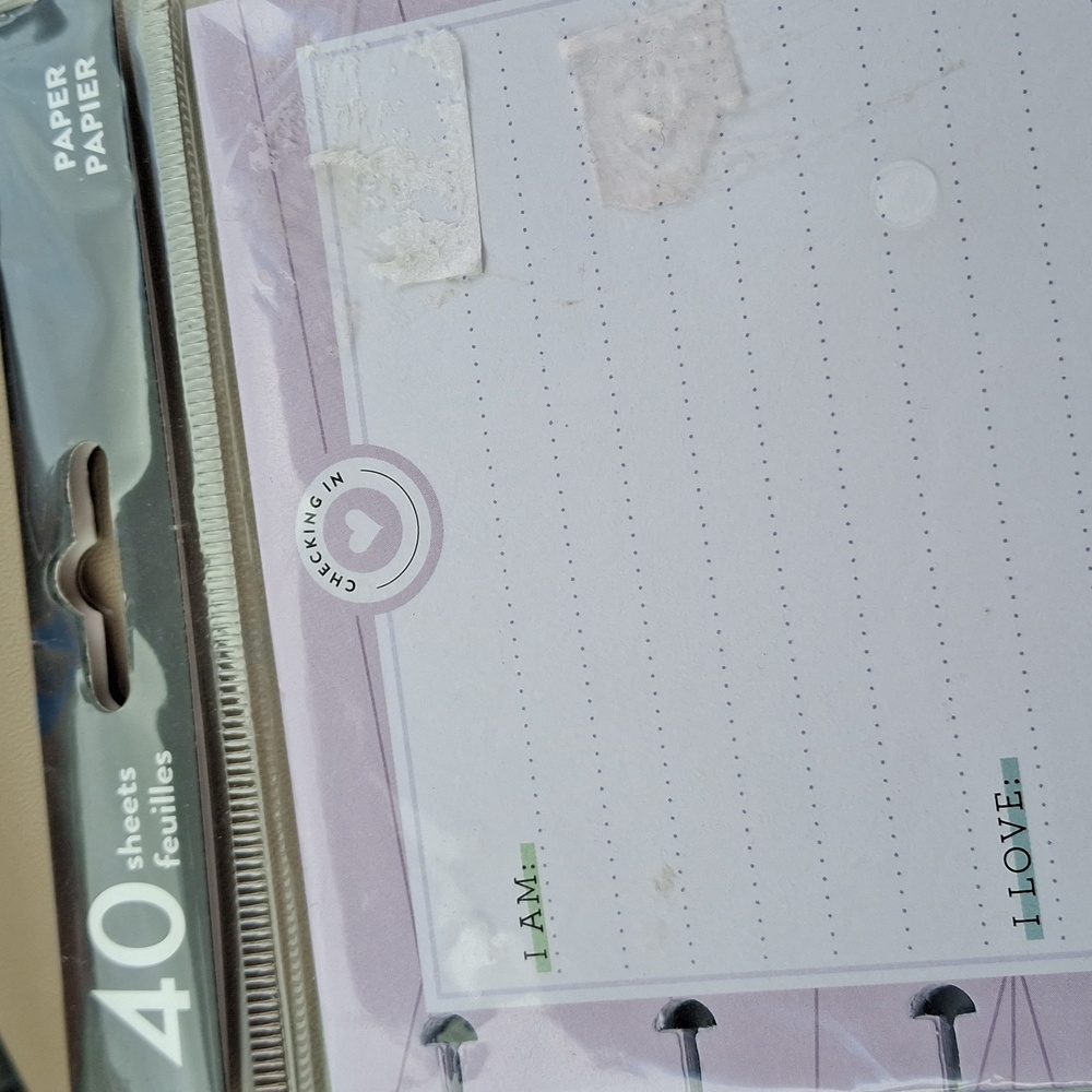 The Happy Planner Wellness Paper Refill Pastel Purple Pages - Picture 2 of 4
